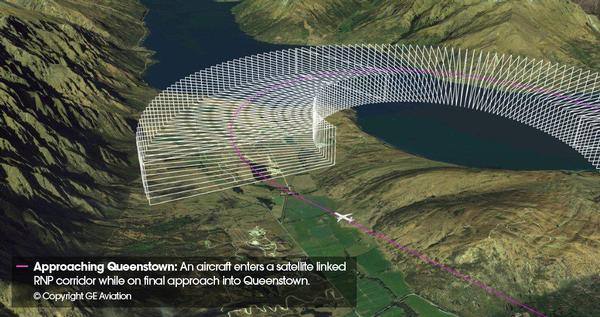 Required Navigation Performance approach into Queenstown